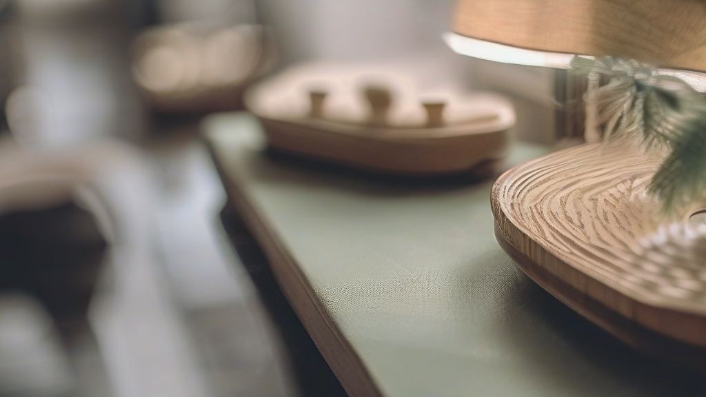 한국인 20대 여성이 책상 위 필수템들을 정리하고 있는 모습