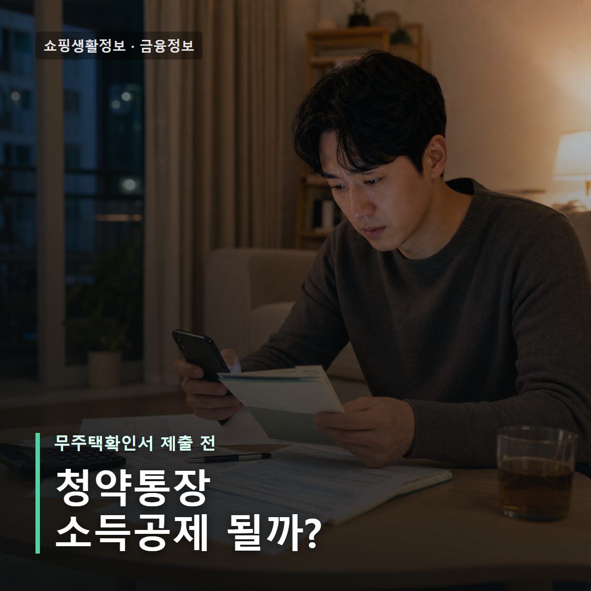 청약통장 소득공제 무주택확인서 2026, 대상과 제출기한